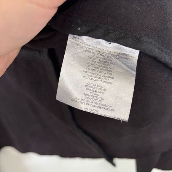 Bagatelle Black Draped Loose Fit Flowy Open Front Vest - Picture 5 of 5